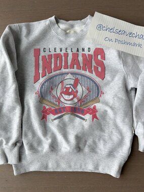 90s Vintage Cleveland Indians Baseball Sweatshirt, Retro MLB Shirt For Men Women